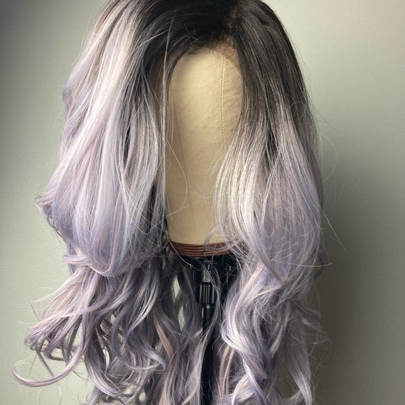 Ombre Light Gray Lace Wigs - Picture 8 of 11